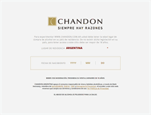 Tablet Screenshot of chandon.com.ar